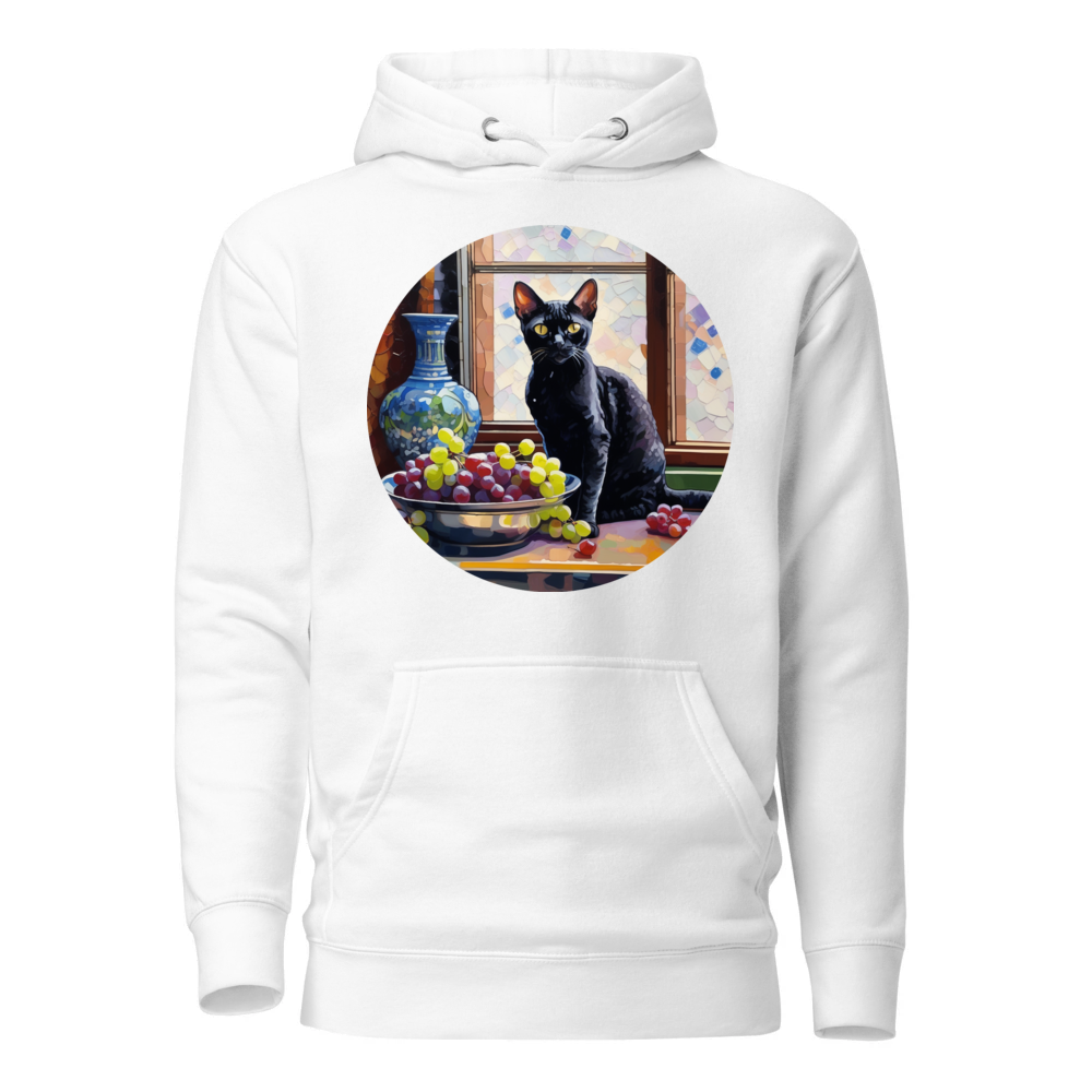 PugMug Custom Black Devon Rex Cat Hoodie