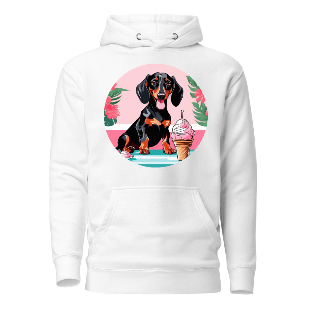 PugMug Custom Black Dachshund Hoodie