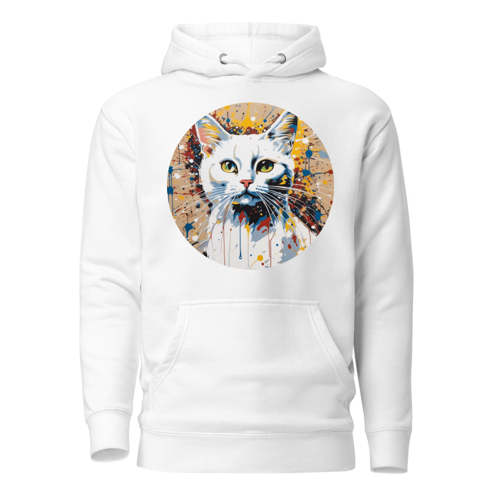 PugMug Custom White Companion Cat Hoodie