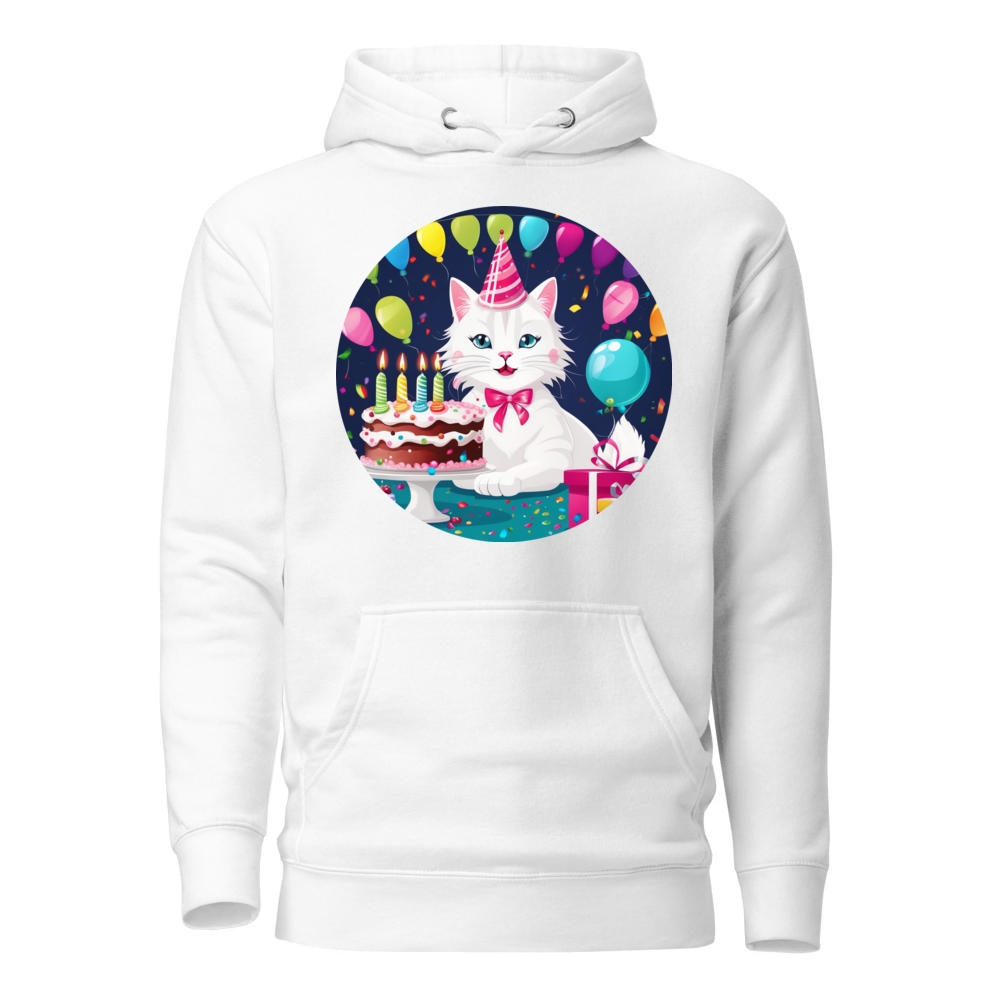 PugMug Custom White Companion Cat Hoodie