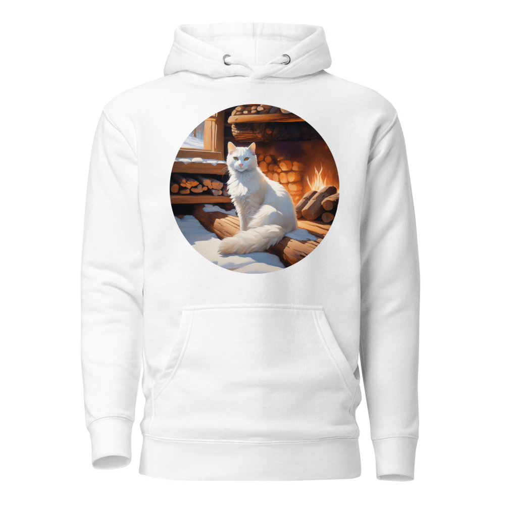 PugMug Custom White Companion Cat Hoodie