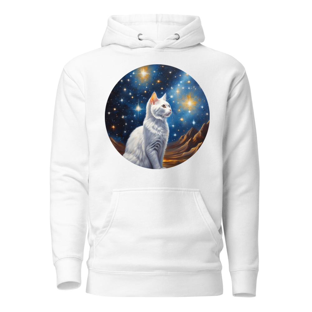 PugMug Custom White Companion Cat Hoodie