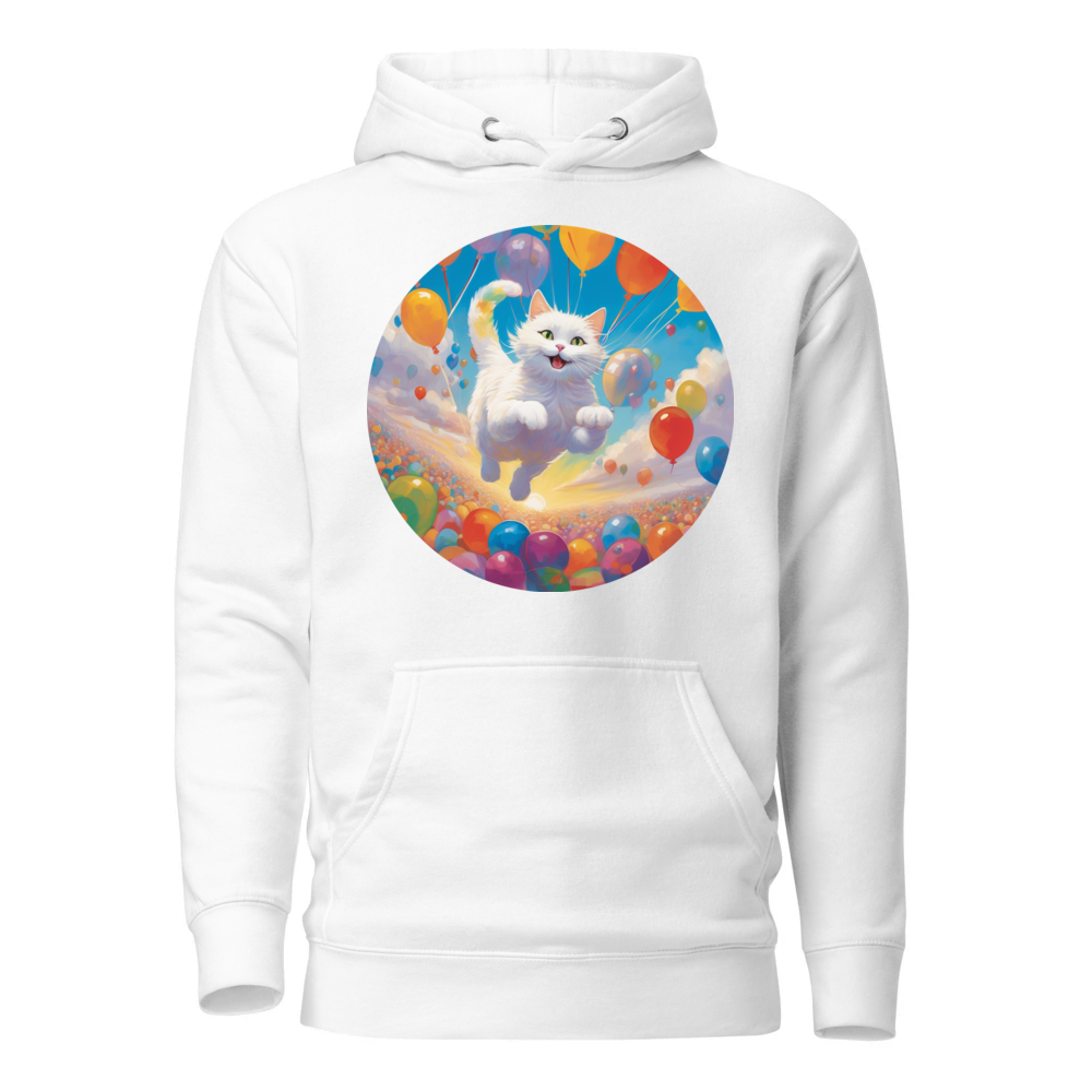 PugMug Custom White Companion Cat Hoodie