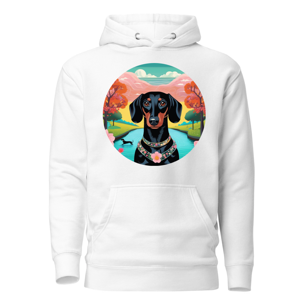 PugMug Custom Black Dachshund Hoodie
