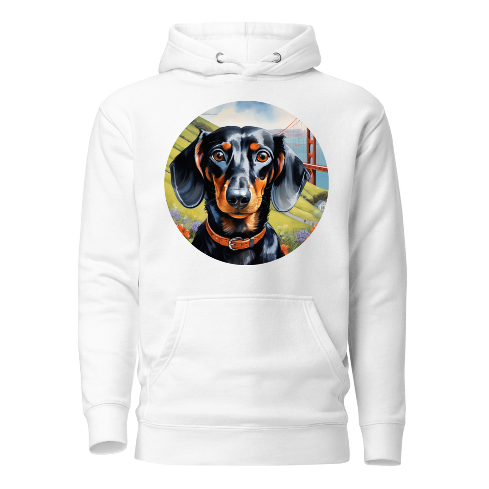 PugMug Custom Black Dachshund Hoodie