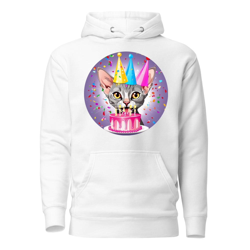 PugMug Custom Tabby Devon Rex Cat Hoodie
