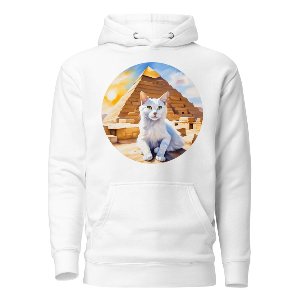 PugMug Custom White Companion Cat Hoodie