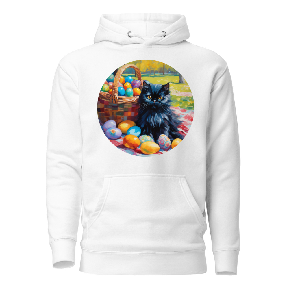 PugMug Custom Black Persian Cat Hoodie
