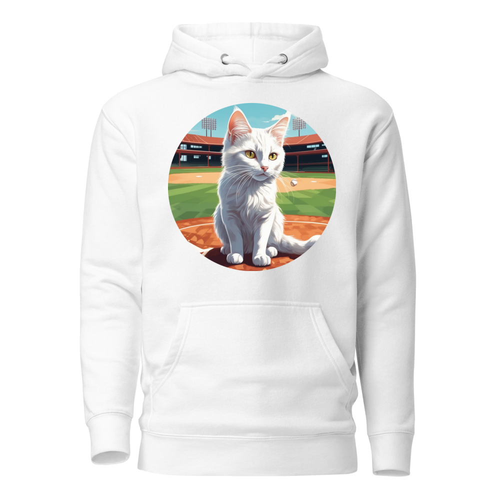 PugMug Custom White Companion Cat Hoodie