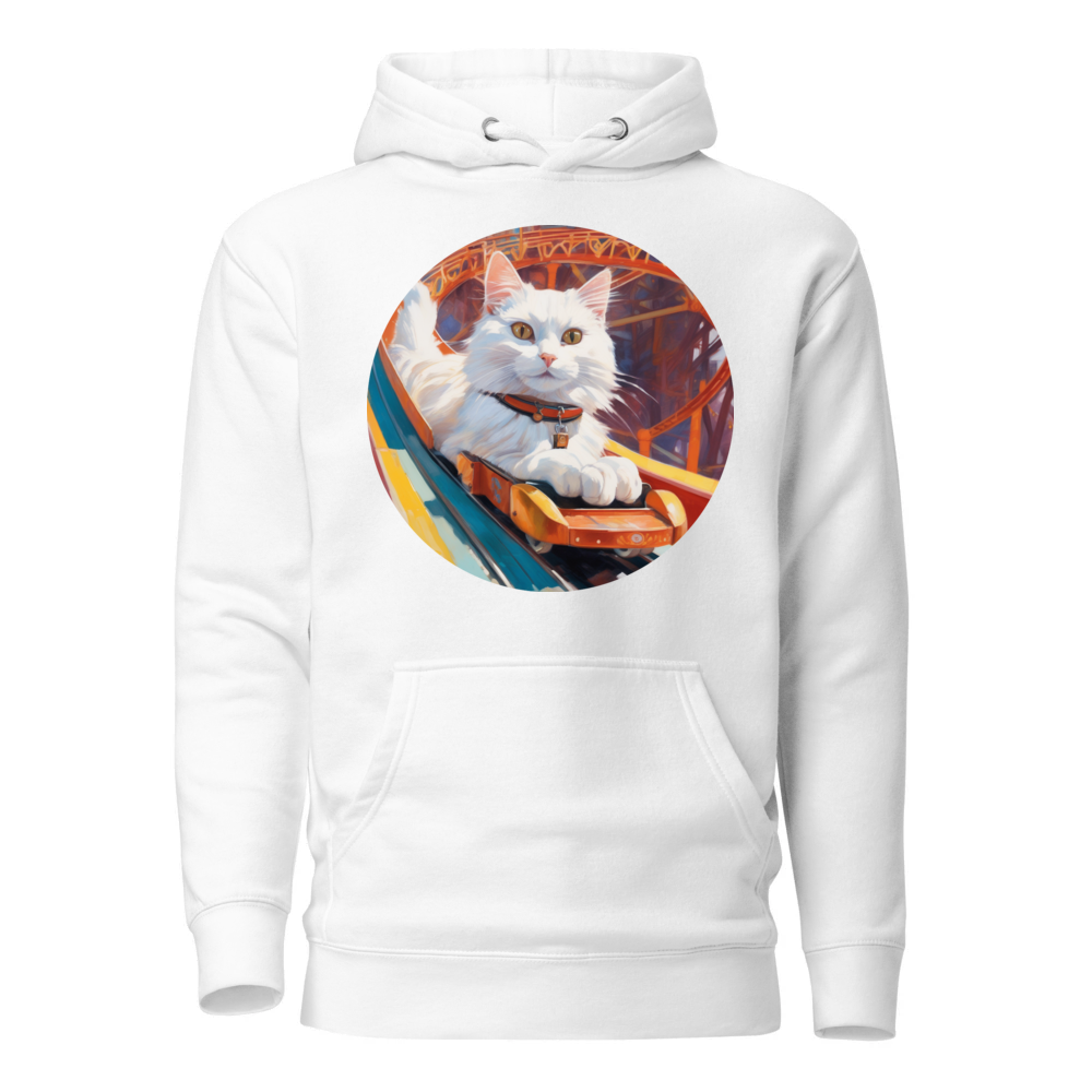 PugMug Custom White Companion Cat Hoodie
