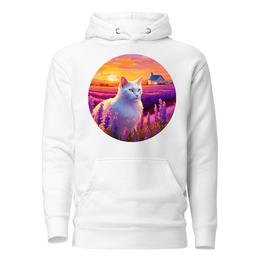 PugMug Custom White Companion Cat Hoodie