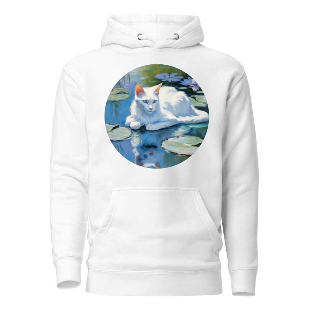 PugMug Custom White Companion Cat Hoodie