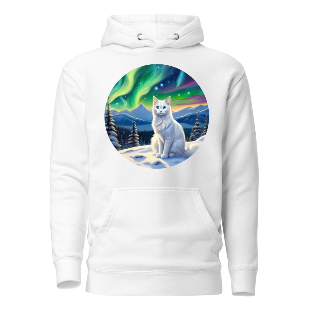 PugMug Custom White Companion Cat Hoodie