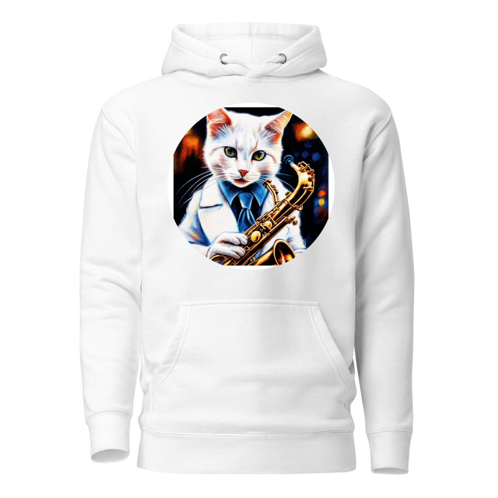 PugMug Custom White Companion Cat Hoodie