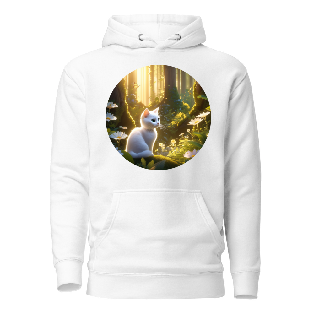 PugMug Custom White Companion Cat Hoodie