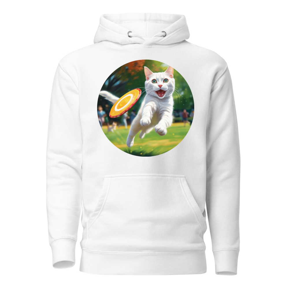 PugMug Custom White Companion Cat Hoodie