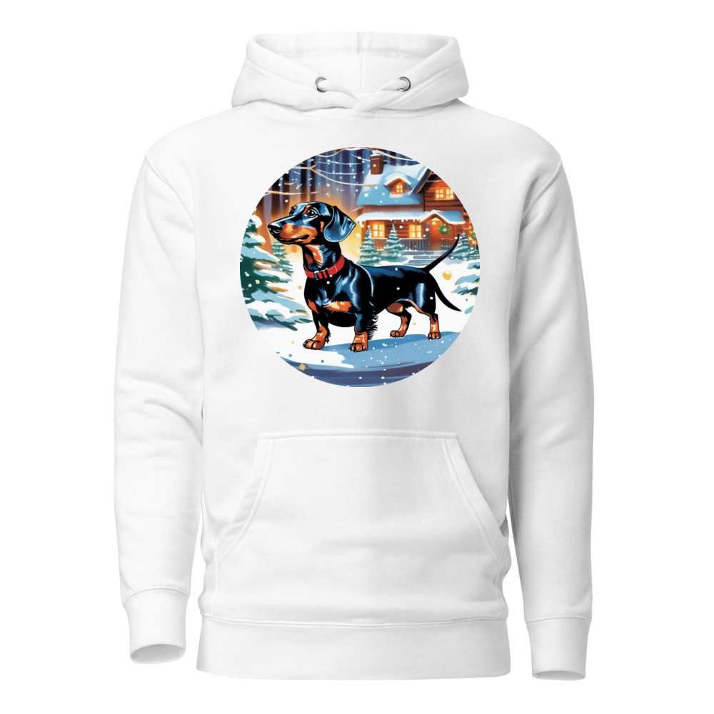PugMug Custom Black Dachshund Hoodie