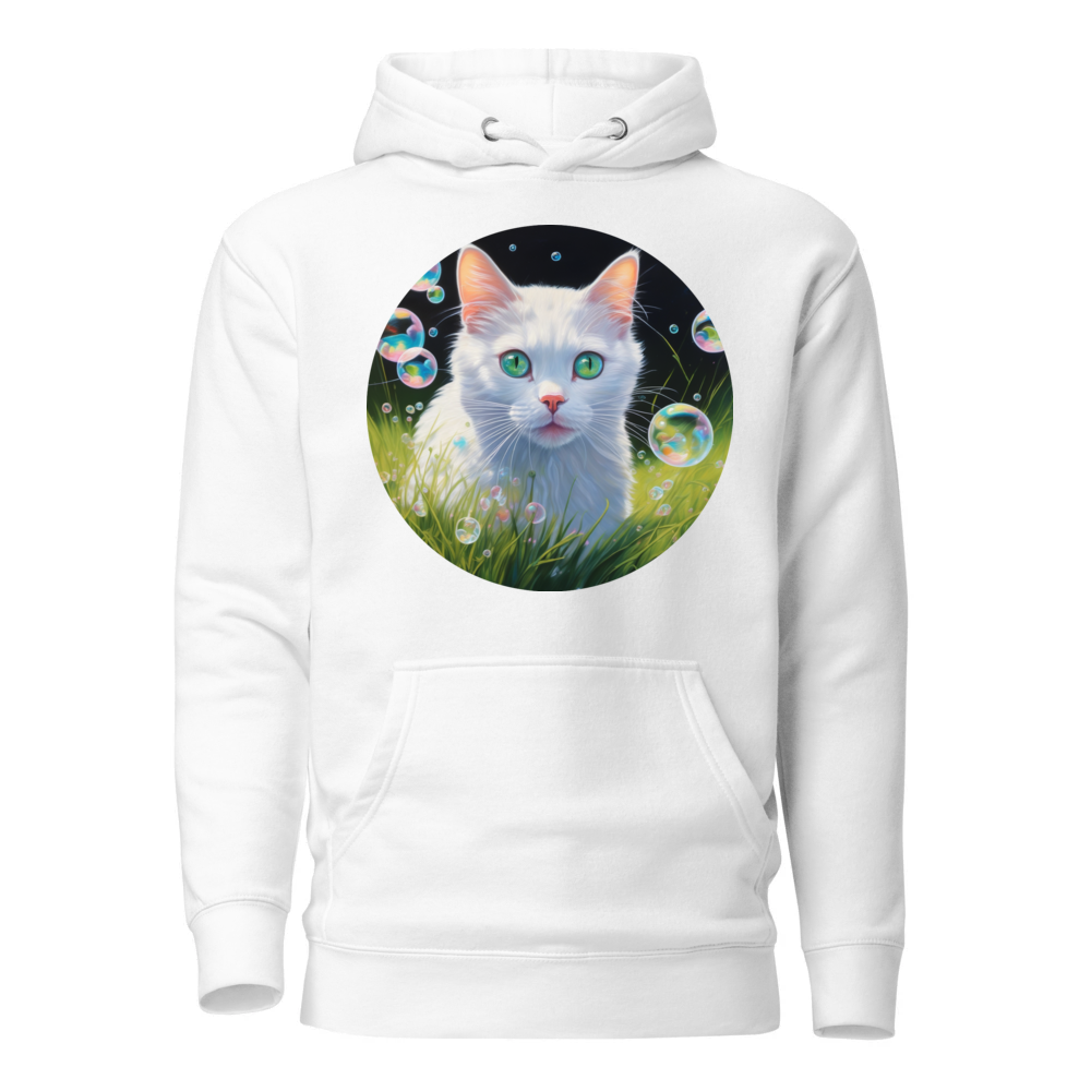 PugMug Custom White Companion Cat Hoodie