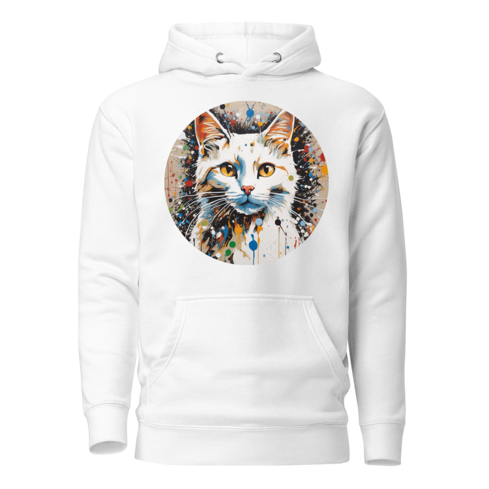 PugMug Custom White Companion Cat Hoodie