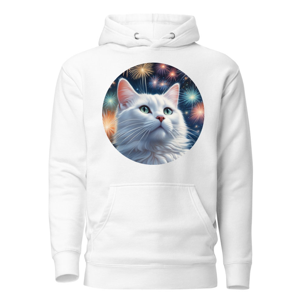 PugMug Custom White Companion Cat Hoodie