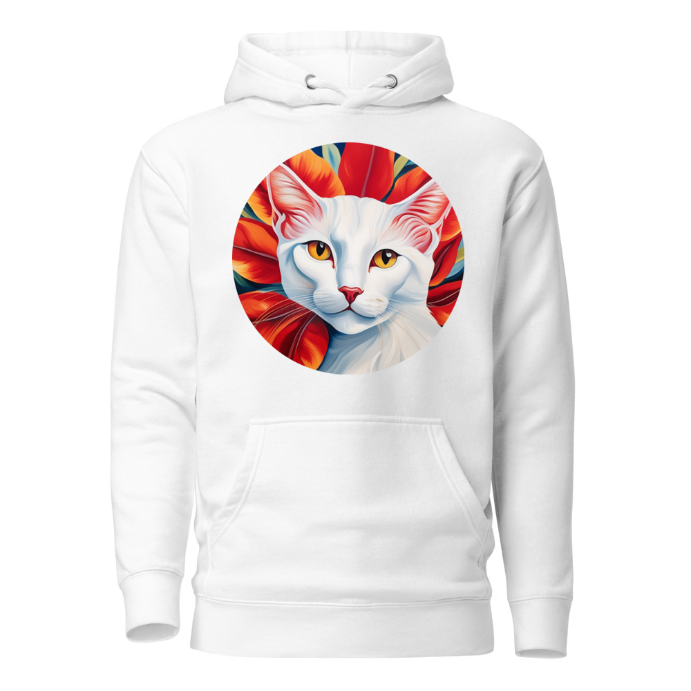 PugMug Custom White Companion Cat Hoodie