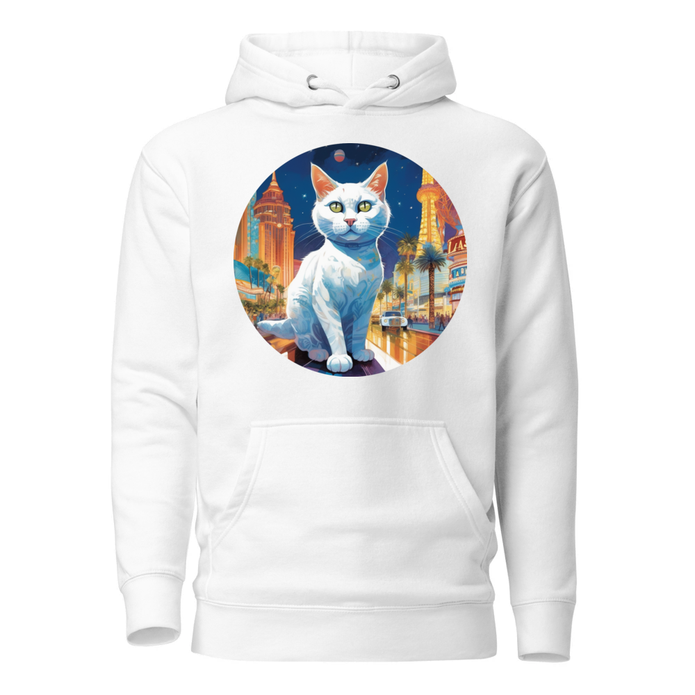 PugMug Custom White Companion Cat Hoodie