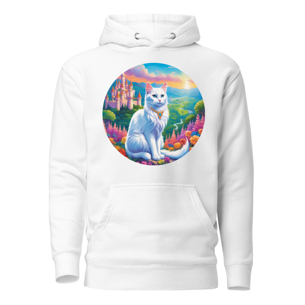 PugMug Custom White Companion Cat Hoodie