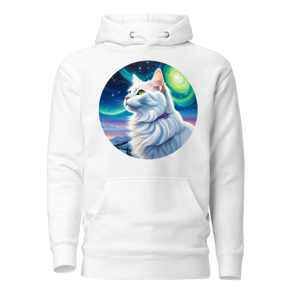 PugMug Custom White Companion Cat Hoodie