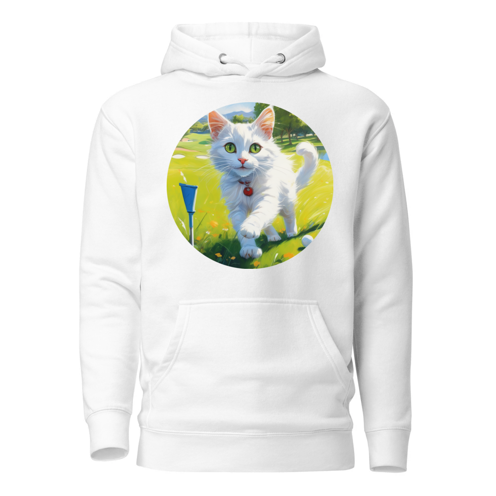 PugMug Custom White Companion Cat Hoodie