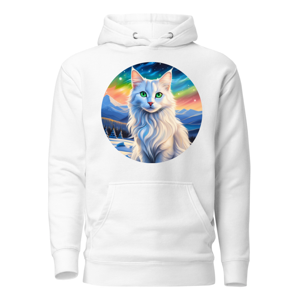 PugMug Custom White Companion Cat Hoodie
