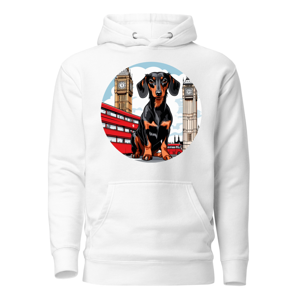 PugMug Custom Black Dachshund Hoodie