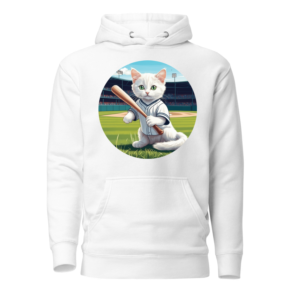 PugMug Custom White Companion Cat Hoodie