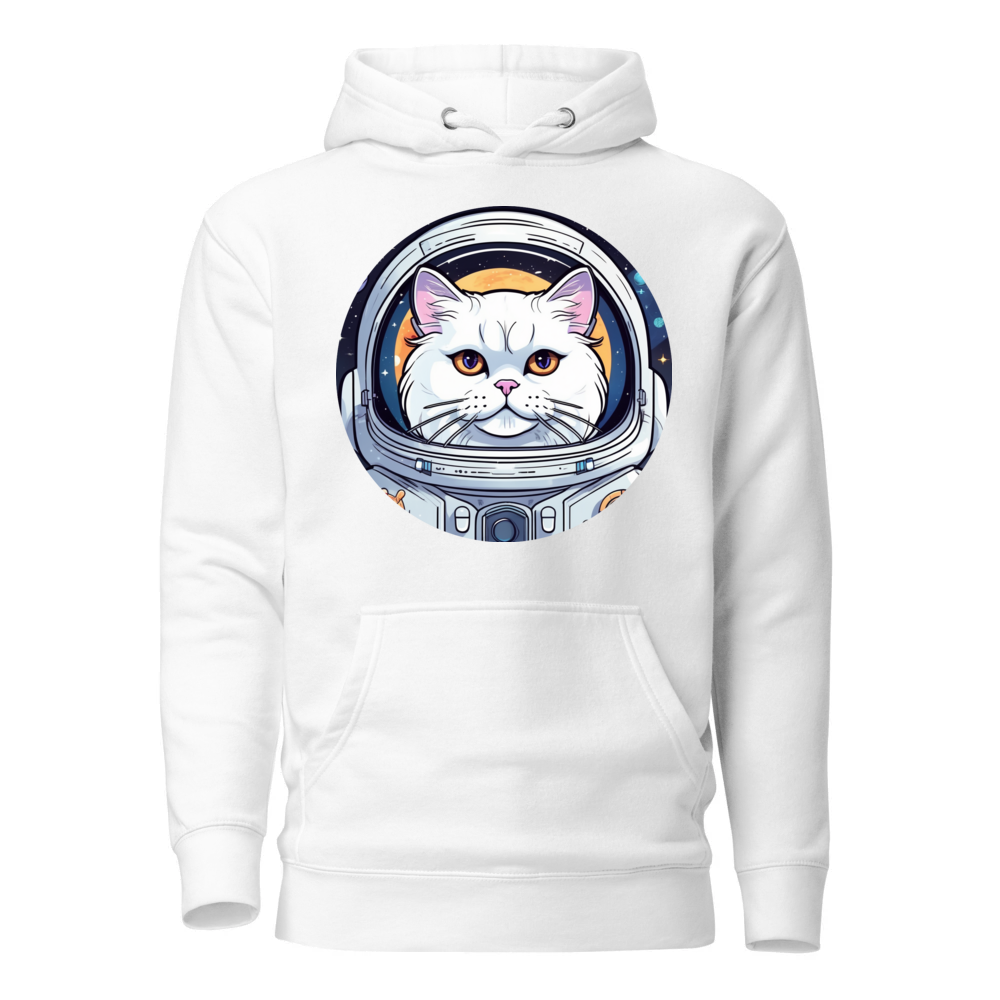 PugMug Custom White Persian Cat Hoodie
