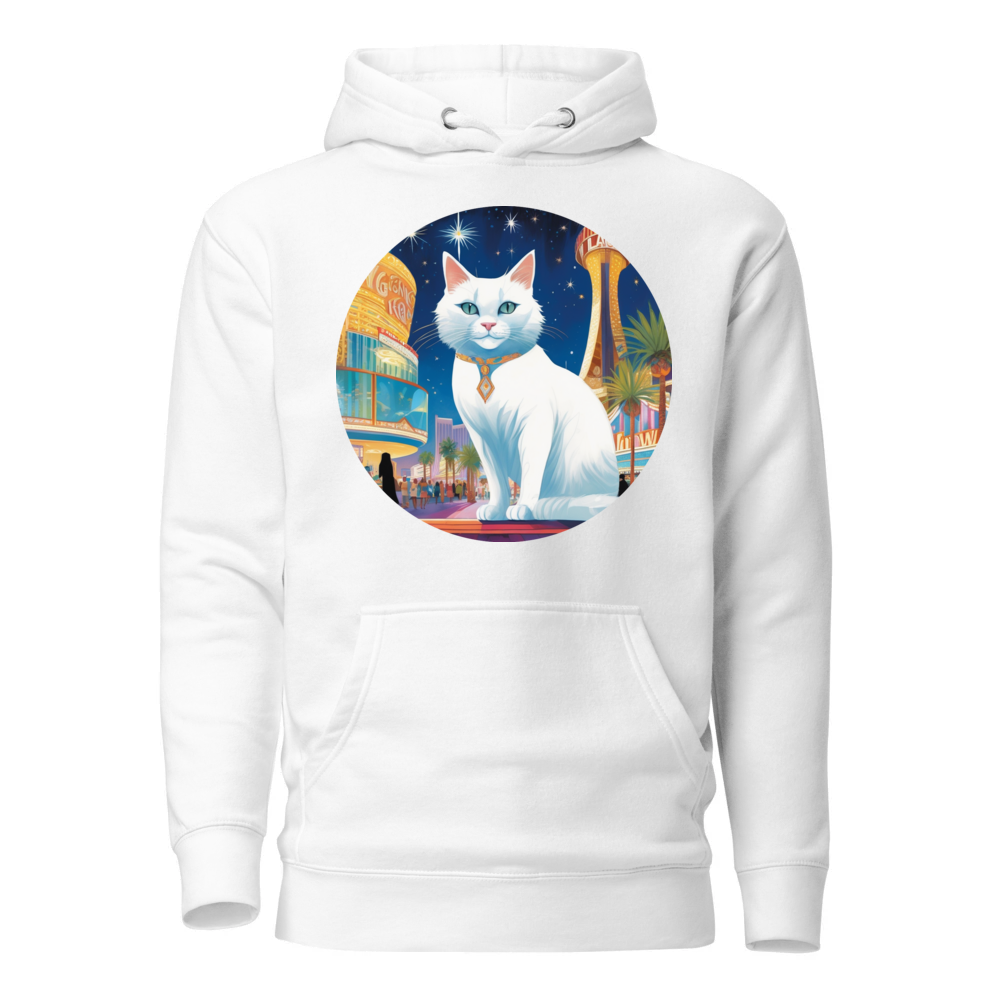 PugMug Custom White Companion Cat Hoodie