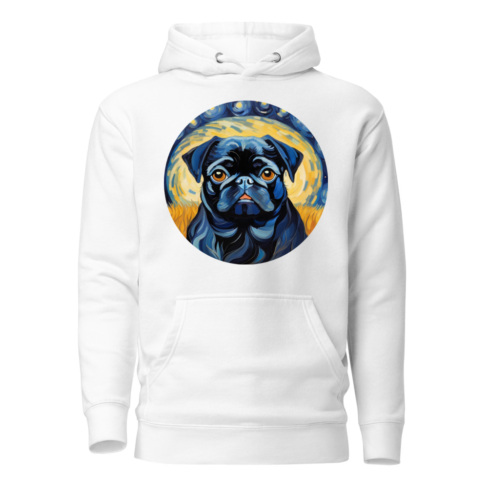 PugMug Custom Black Pug Hoodie