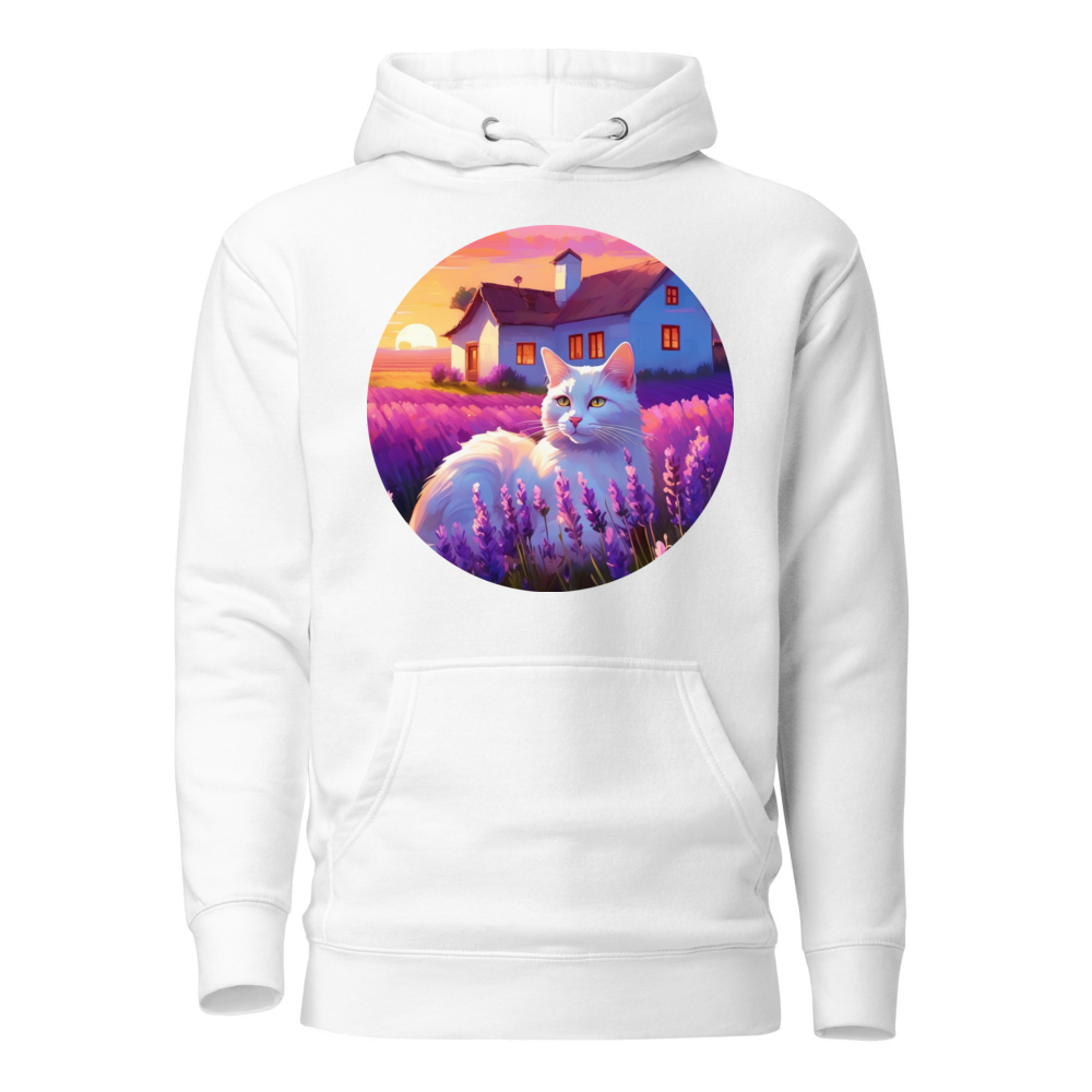 PugMug Custom White Companion Cat Hoodie