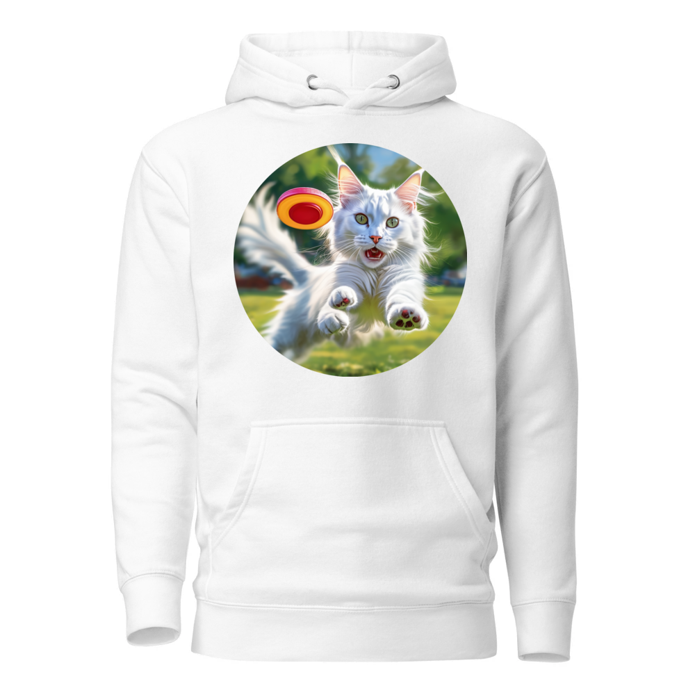 PugMug Custom White Maine Coon Cat Hoodie