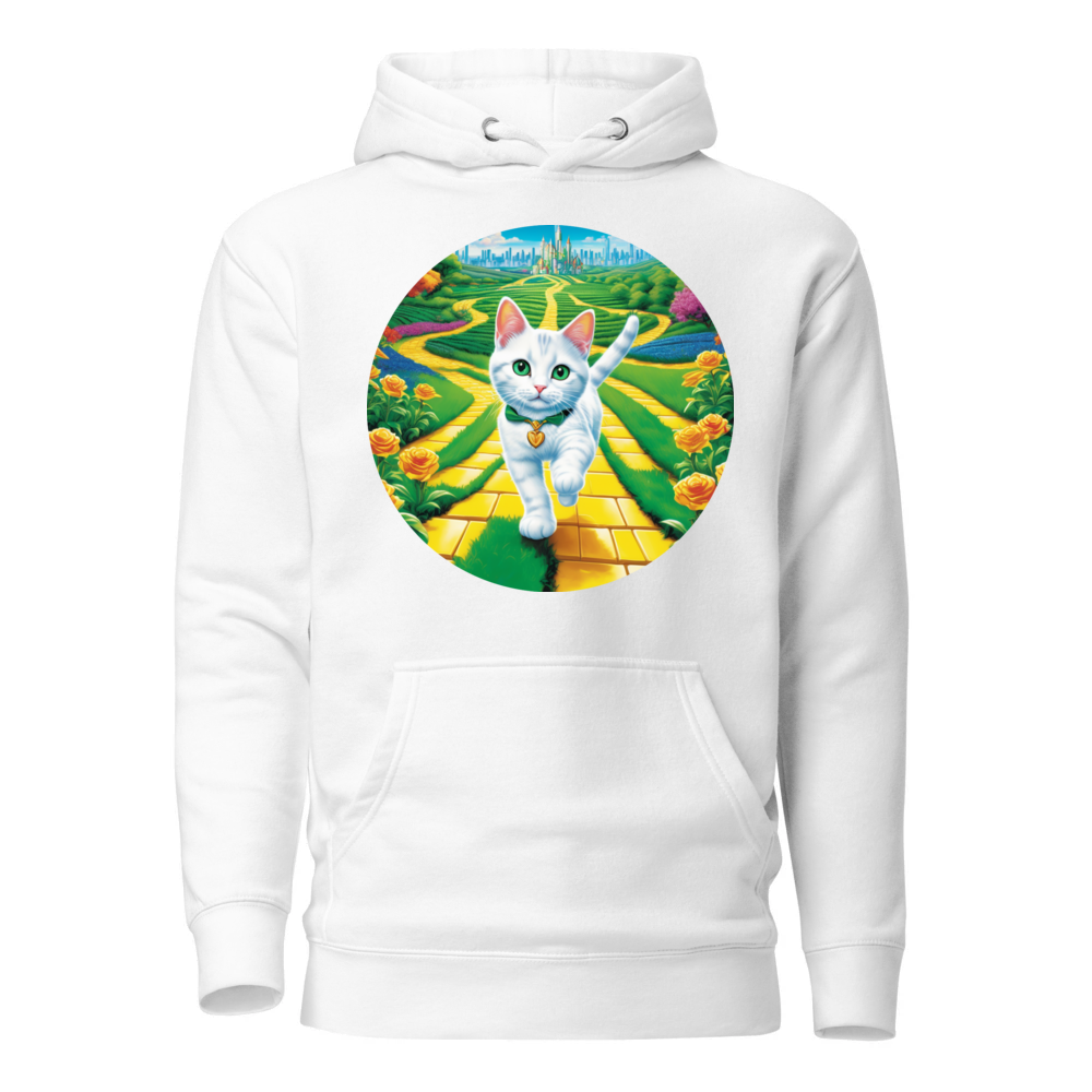 PugMug Custom White Companion Cat Hoodie