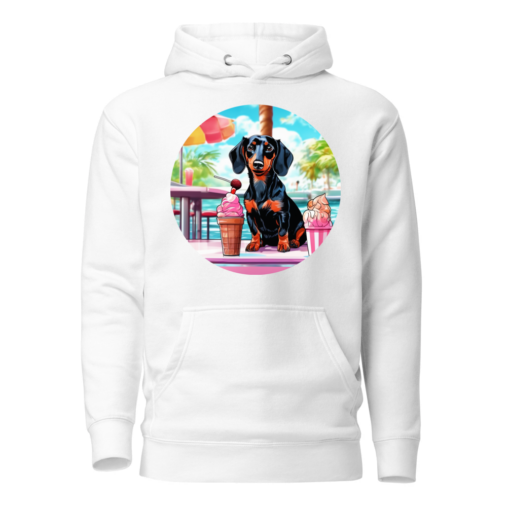 PugMug Custom Black Dachshund Hoodie