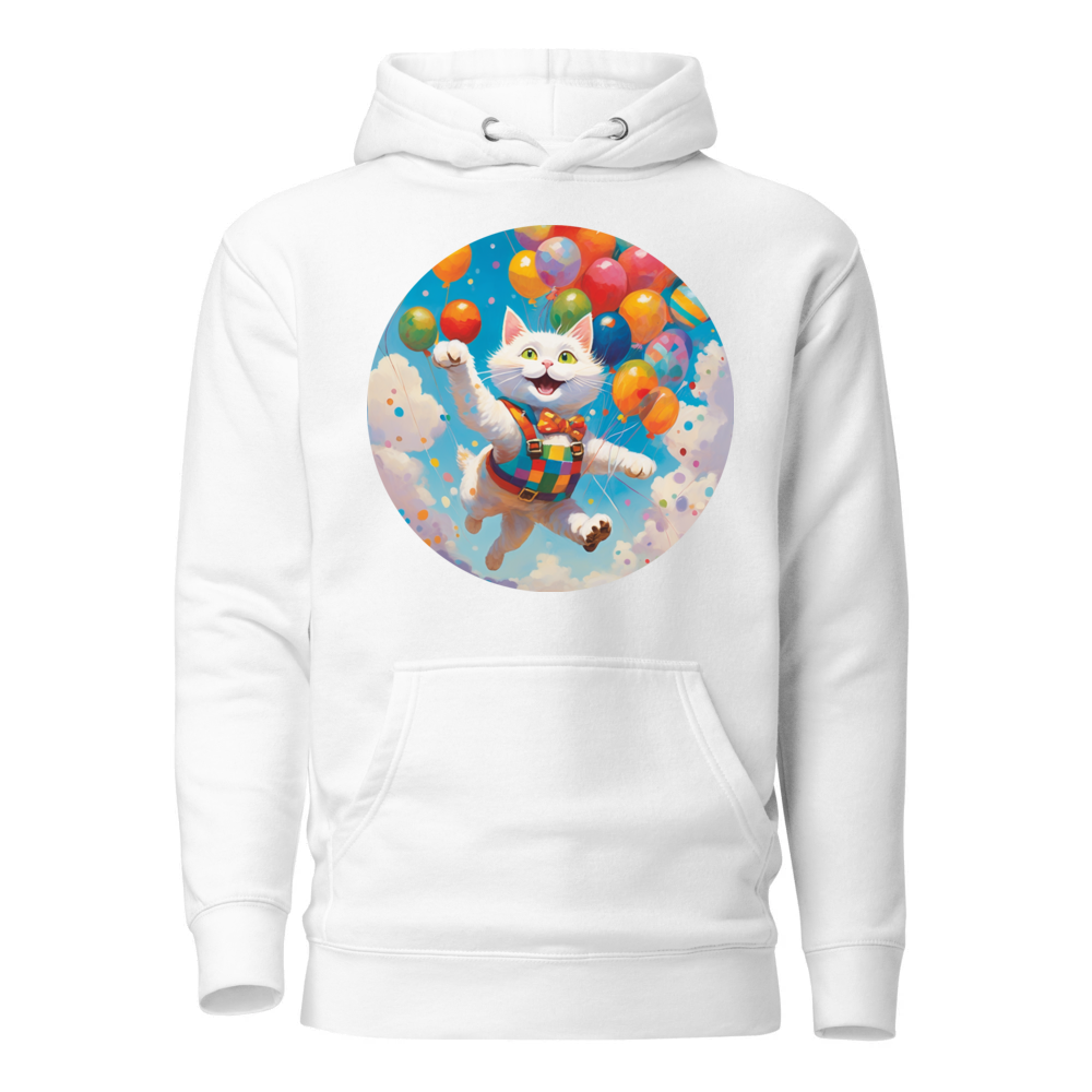 PugMug Custom White Companion Cat Hoodie