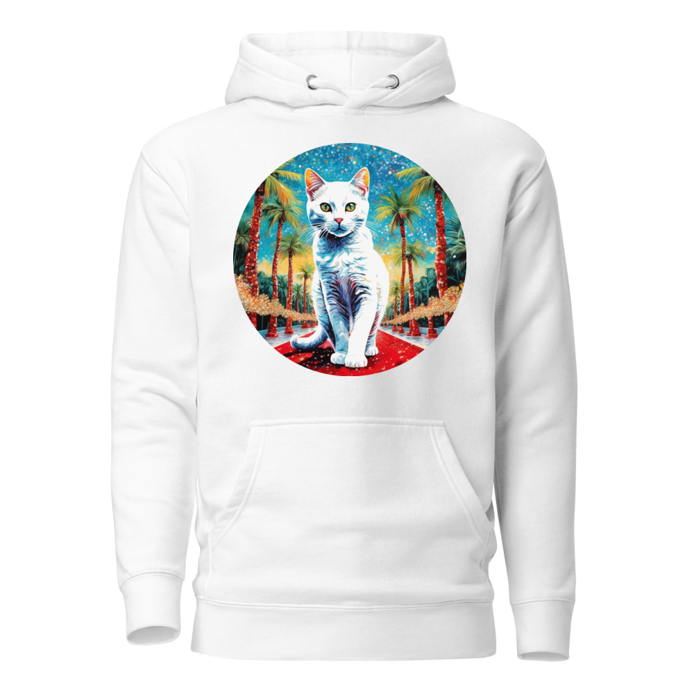 PugMug Custom White Companion Cat Hoodie