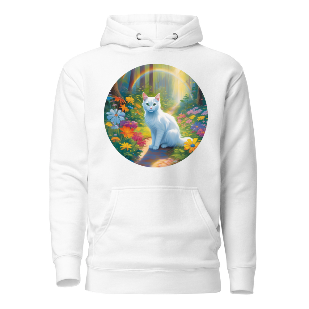 PugMug Custom White Companion Cat Hoodie