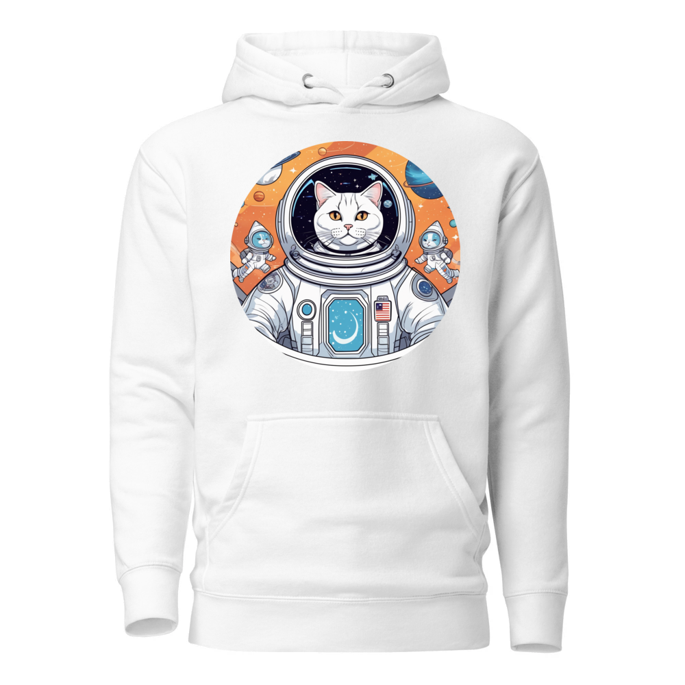 PugMug Custom White British Shorthair Cat Hoodie