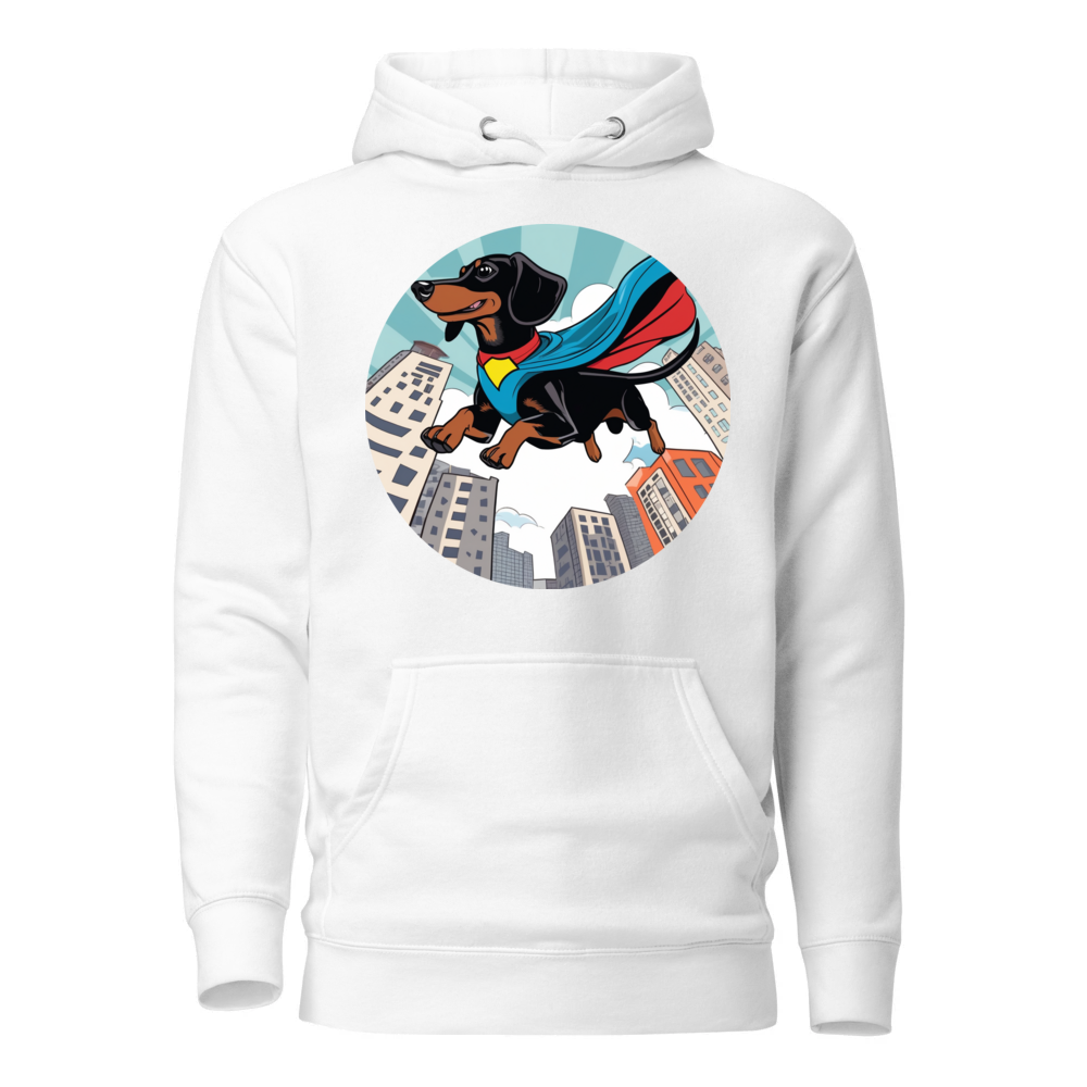 PugMug Custom Black Dachshund Hoodie