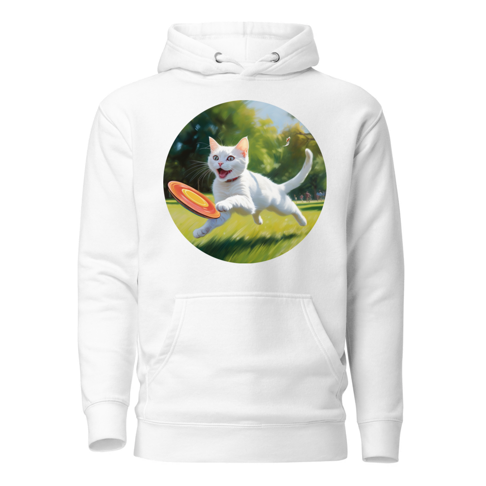 PugMug Custom White Companion Cat Hoodie