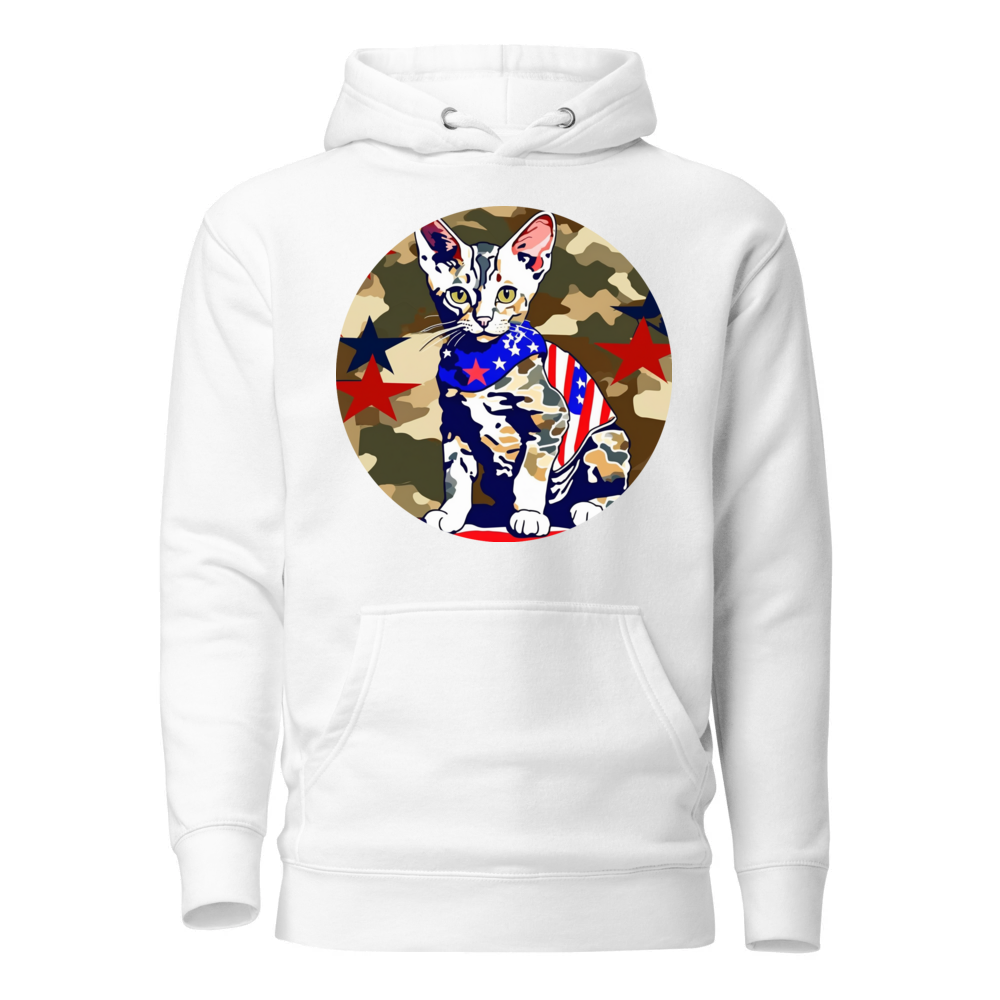 PugMug Custom Tabby Devon Rex Cat Hoodie