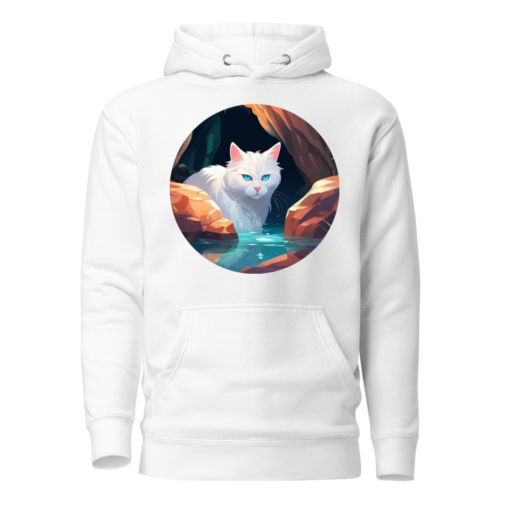 PugMug Custom White Companion Cat Hoodie