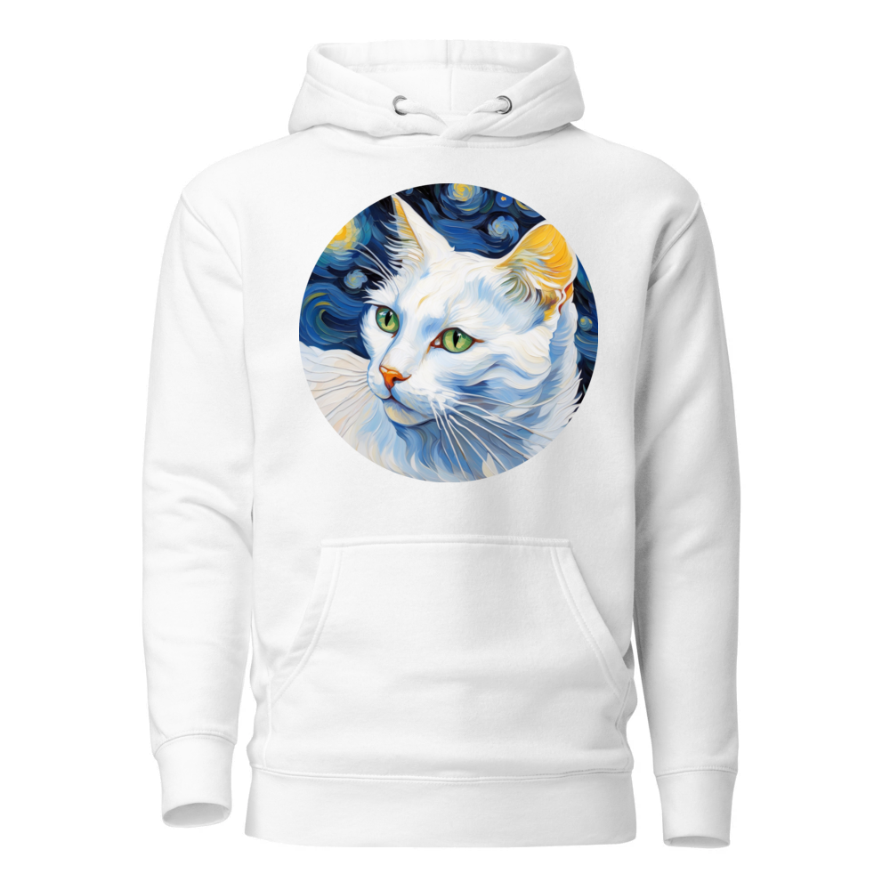 PugMug Custom White Companion Cat Hoodie