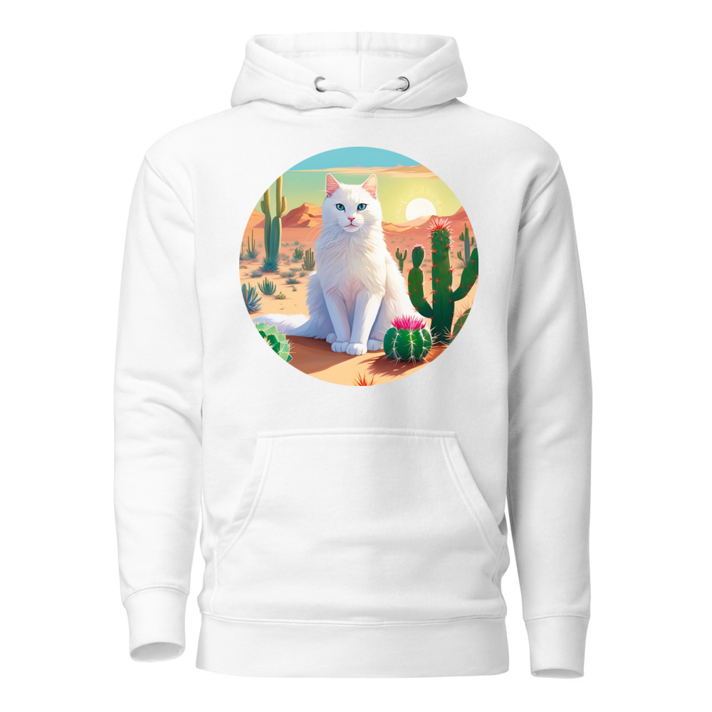 PugMug Custom White Companion Cat Hoodie