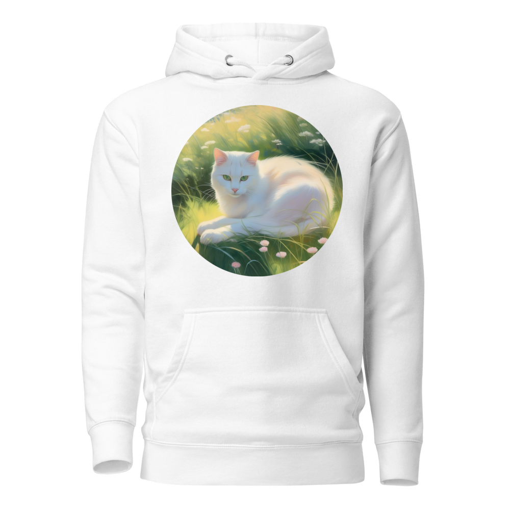 PugMug Custom White Companion Cat Hoodie